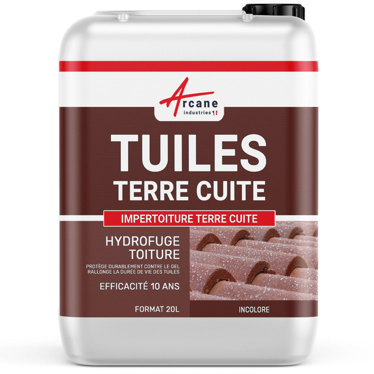 Hydrofuge imperméabilisant incolore pour tuiles en terre cuite: IMPERTOITURE TERRE CUITE
